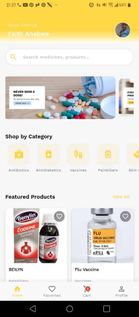 SAR Brands Mobile Application - Screenshot 1